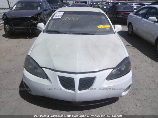 2G2WP552981143692 - 2008 PONTIAC GRAND PRIX WHITE photo 6