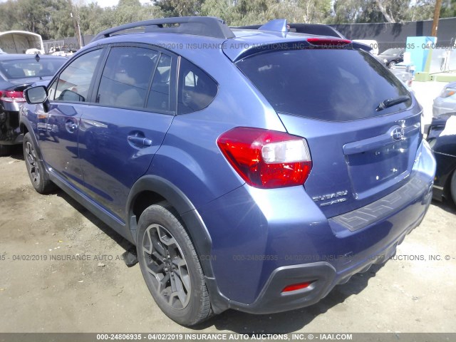 JF2GPALCXG8341084 - 2016 SUBARU CROSSTREK LIMITED BLUE photo 3