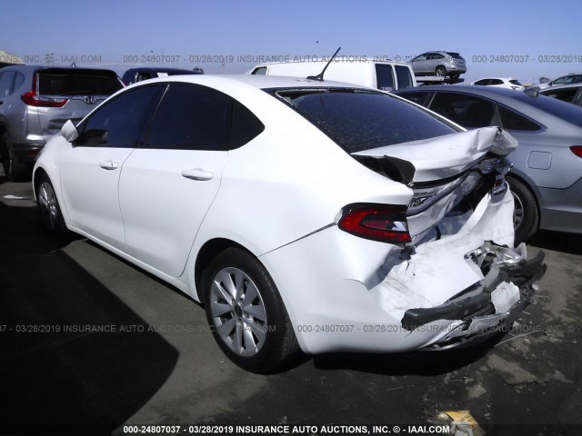 1C3CDFBB1ED673659 - 2014 DODGE DART SXT WHITE photo 3