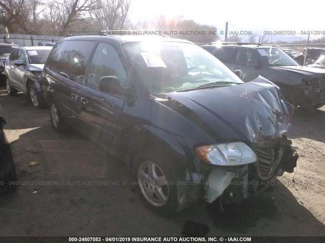 2D4GP44L16R750742 - 2006 DODGE GRAND CARAVAN SXT BLUE photo 1