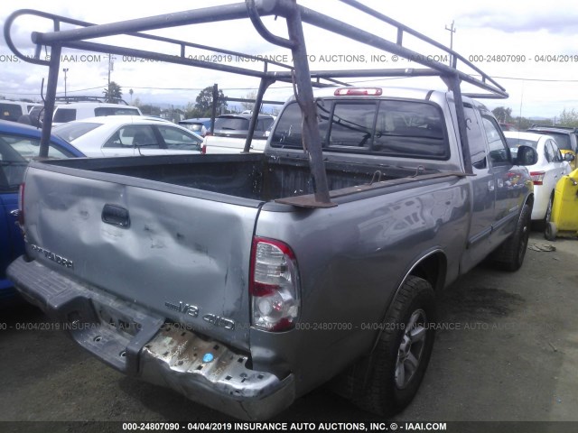 5TBBT44155S457121 - 2005 TOYOTA TUNDRA ACCESS CAB SR5 WHITE photo 4
