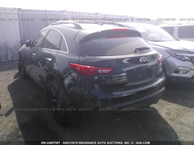 JN8CS1MU6HM142906 - 2017 INFINITI QX70 BLACK photo 3