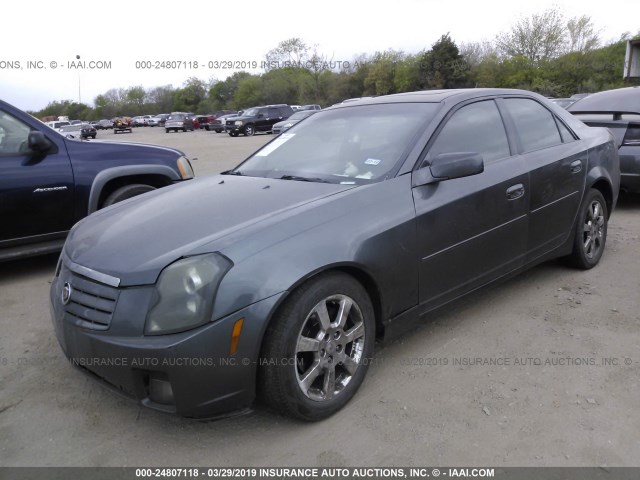 1G6DP577170107486 - 2007 CADILLAC CTS HI FEATURE V6 GRAY photo 2