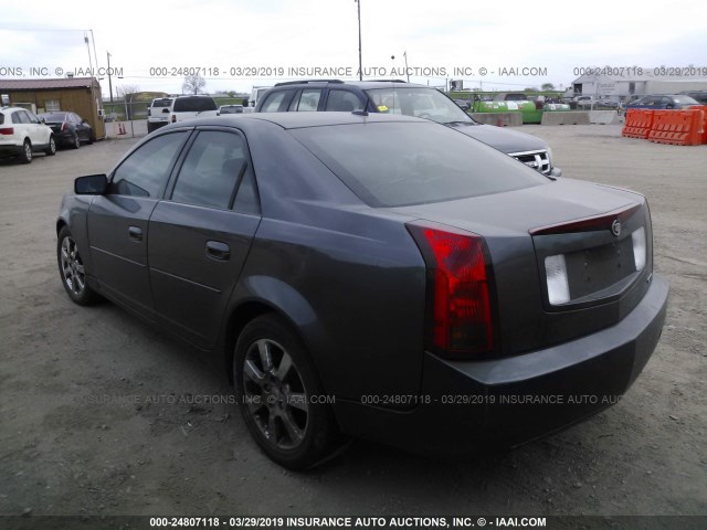 1G6DP577170107486 - 2007 CADILLAC CTS HI FEATURE V6 GRAY photo 3