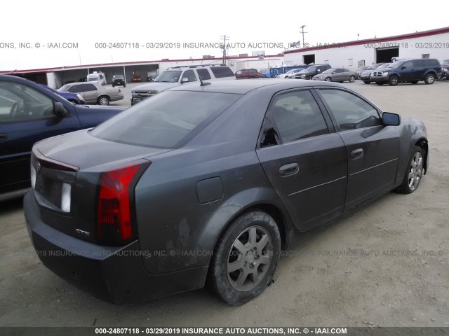 1G6DP577170107486 - 2007 CADILLAC CTS HI FEATURE V6 GRAY photo 4