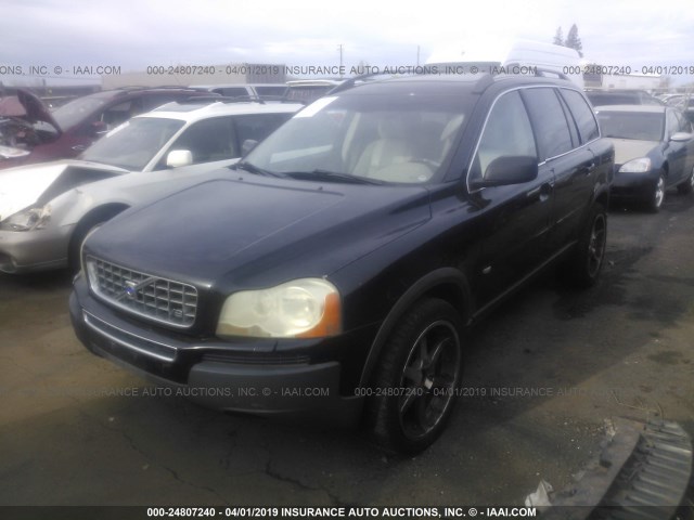 YV1CZ852051179714 - 2005 VOLVO XC90 V8 BLACK photo 2