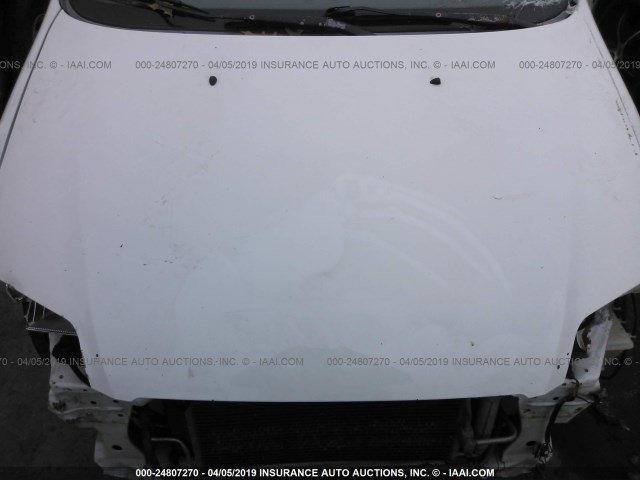 KL1TD62675B349116 - 2005 CHEVROLET AVEO LS WHITE photo 10