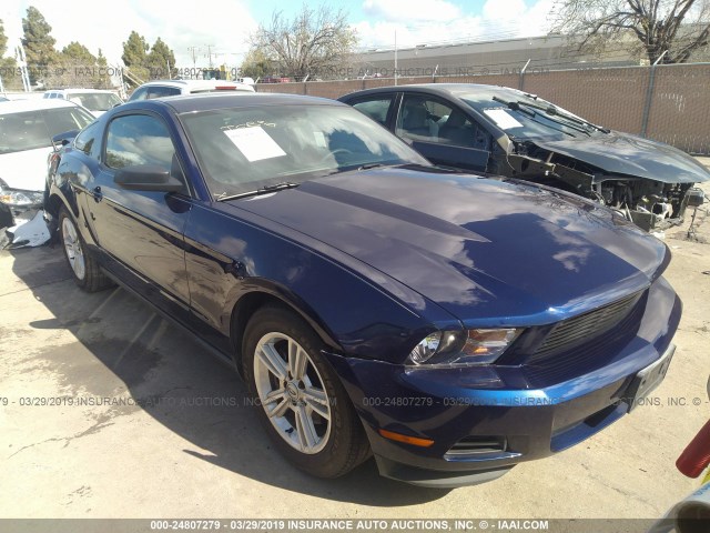 1ZVBP8AM5C5275677 - 2012 FORD MUSTANG BLUE photo 1