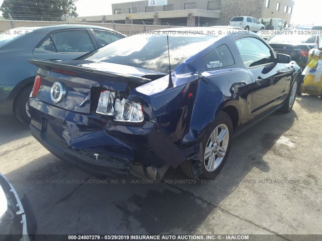 1ZVBP8AM5C5275677 - 2012 FORD MUSTANG BLUE photo 4