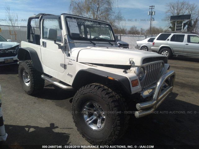 1J4FA49S8YP784153 - 2000 JEEP WRANGLER / TJ SPORT WHITE photo 1