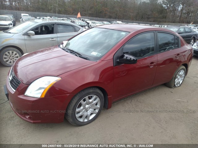 3N1AB61E58L663285 - 2008 NISSAN SENTRA 2.0/2.0S/2.0SL RED photo 2