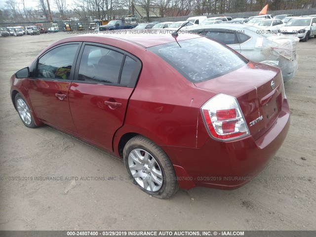 3N1AB61E58L663285 - 2008 NISSAN SENTRA 2.0/2.0S/2.0SL RED photo 3