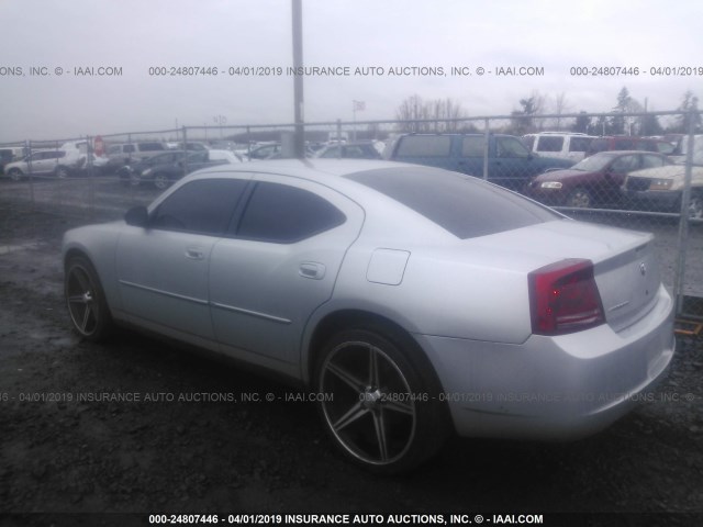 2B3KA43G47H882366 - 2007 DODGE CHARGER SE/SXT SILVER photo 3