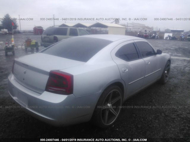 2B3KA43G47H882366 - 2007 DODGE CHARGER SE/SXT SILVER photo 4