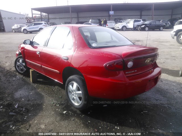 1G1JF52F347144052 - 2004 CHEVROLET CAVALIER LS RED photo 3
