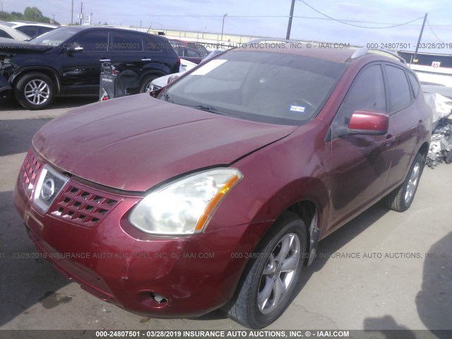 JN8AS58T88W005440 - 2008 NISSAN ROGUE S/SL RED photo 2