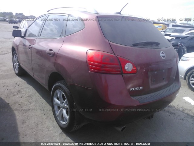 JN8AS58T88W005440 - 2008 NISSAN ROGUE S/SL RED photo 3