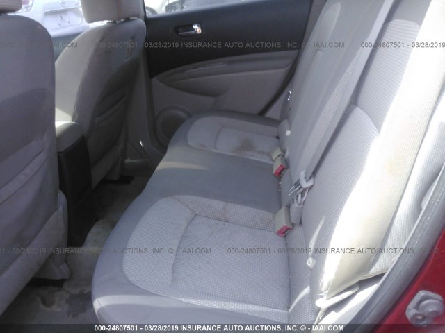 JN8AS58T88W005440 - 2008 NISSAN ROGUE S/SL RED photo 8