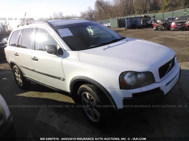 YV1CZ59H241066410 - 2004 VOLVO XC90 WHITE photo 1