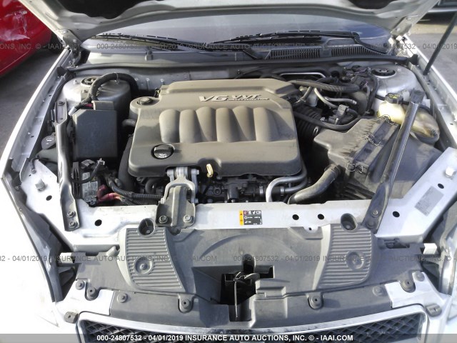 2G1WC5E39C1147629 - 2012 CHEVROLET IMPALA LTZ SILVER photo 10