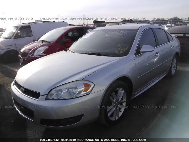 2G1WC5E39C1147629 - 2012 CHEVROLET IMPALA LTZ SILVER photo 2