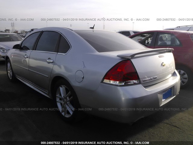 2G1WC5E39C1147629 - 2012 CHEVROLET IMPALA LTZ SILVER photo 3