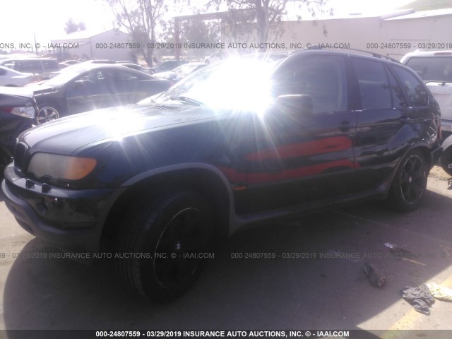 WBAFB3348YLH01576 - 2000 BMW X5 4.4I GREEN photo 2