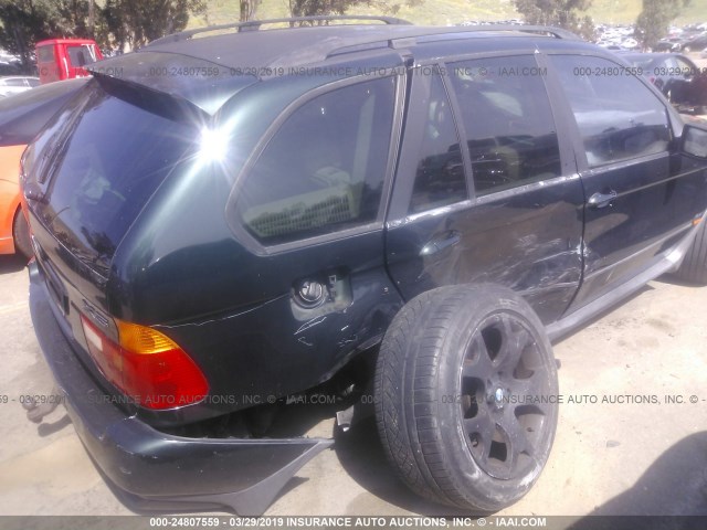 WBAFB3348YLH01576 - 2000 BMW X5 4.4I GREEN photo 6