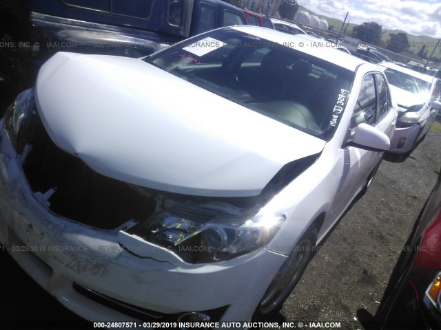 4T1BF1FK0CU175167 - 2012 TOYOTA CAMRY SE/LE/XLE WHITE photo 2