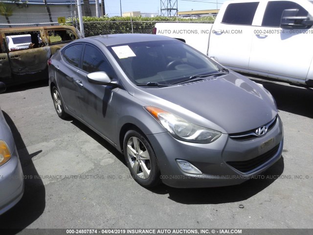 5NPDH4AE0CH141041 - 2012 HYUNDAI ELANTRA GLS/LIMITED GRAY photo 1