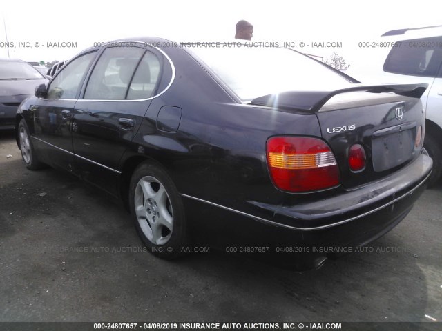 JT8BD68S1X0083176 - 1999 LEXUS GS 300 BLACK photo 3