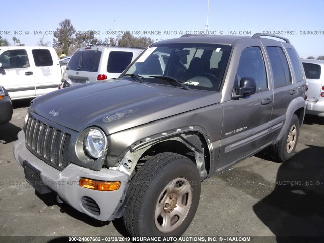 1J4GL48K53W718447 - 2003 JEEP LIBERTY SPORT/FREEDOM GOLD photo 2