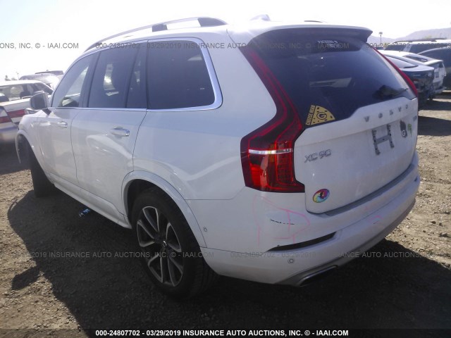 YV4A22PK9H1123896 - 2017 VOLVO XC90 T6 WHITE photo 3