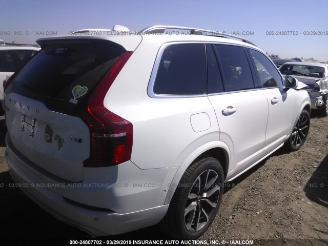 YV4A22PK9H1123896 - 2017 VOLVO XC90 T6 WHITE photo 4