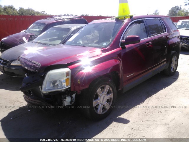 2CTALMEC6B6278695 - 2011 GMC TERRAIN SLE RED photo 2