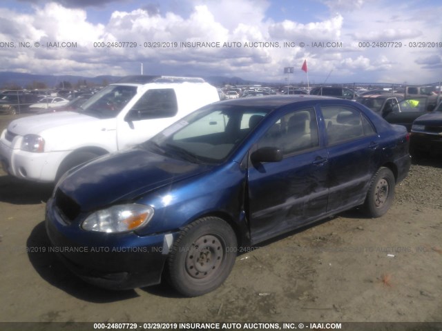 1NXBR32E08Z979401 - 2008 TOYOTA COROLLA CE/LE/S BLUE photo 2