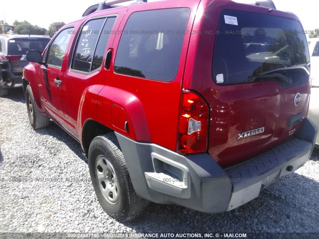 5N1AN08UX9C513115 - 2009 NISSAN XTERRA OFF ROAD/S/SE RED photo 3