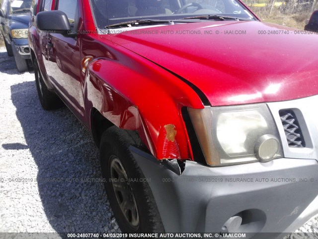 5N1AN08UX9C513115 - 2009 NISSAN XTERRA OFF ROAD/S/SE RED photo 6