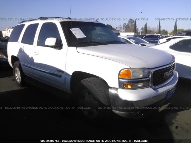 1GKEK13T35J202199 - 2005 GMC YUKON WHITE photo 1