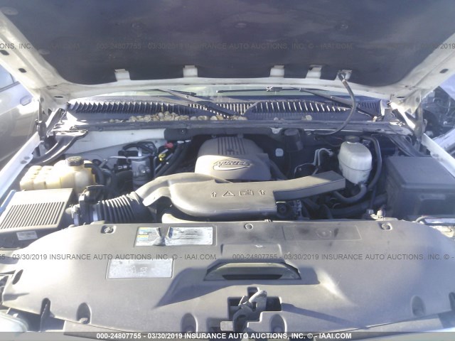 1GKEK13T35J202199 - 2005 GMC YUKON WHITE photo 10