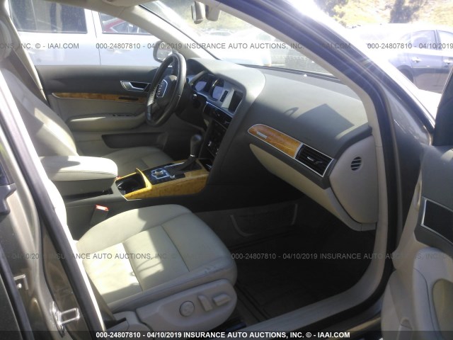 WAUSG74F69N050507 - 2009 AUDI A6 GRAY photo 5