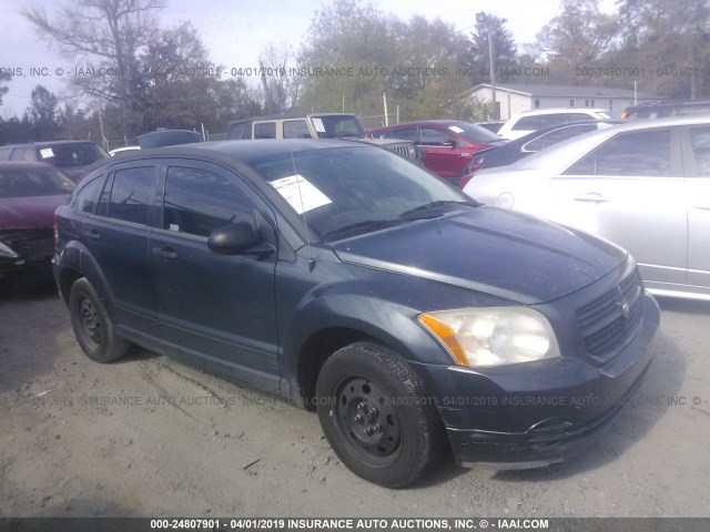 1B3HB28B97D576799 - 2007 DODGE CALIBER Dark Blue photo 1