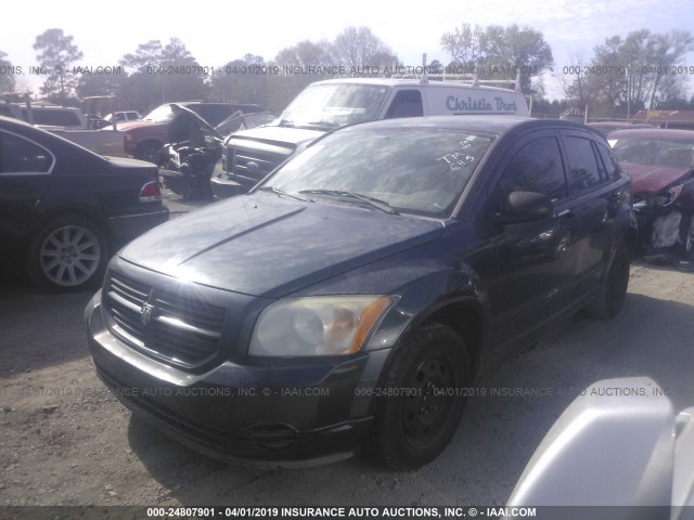 1B3HB28B97D576799 - 2007 DODGE CALIBER Dark Blue photo 2