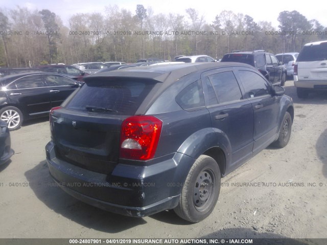 1B3HB28B97D576799 - 2007 DODGE CALIBER Dark Blue photo 4