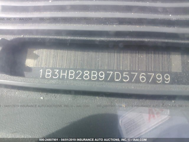 1B3HB28B97D576799 - 2007 DODGE CALIBER Dark Blue photo 9