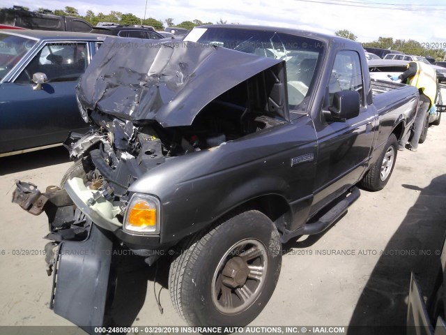 1FTYR10D77PA40983 - 2007 FORD RANGER GRAY photo 2