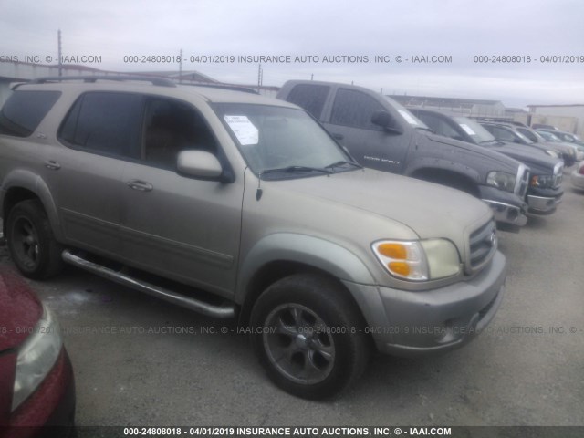 5TDZT34A64S214321 - 2004 TOYOTA SEQUOIA SR5 GOLD photo 1