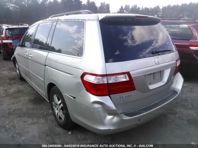 5FNRL38776B426604 - 2006 HONDA ODYSSEY EXL SILVER photo 3