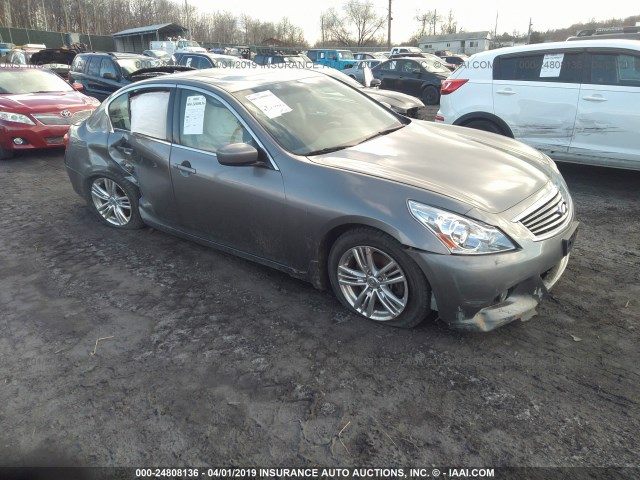 JN1CV6AR2DM767039 - 2013 INFINITI G37 GRAY photo 1