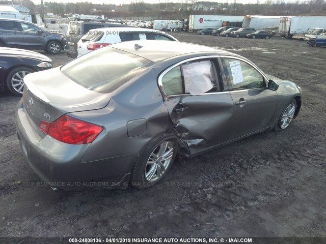 JN1CV6AR2DM767039 - 2013 INFINITI G37 GRAY photo 6